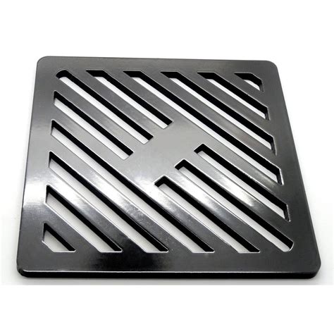 square drain box metal grid|metal floor drain grate.